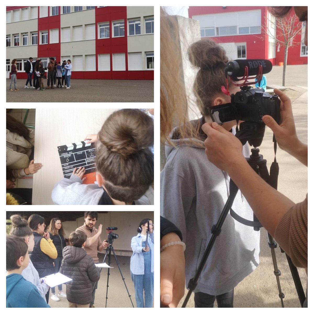 CollegeFroment's tweet photo. Lundi 11 avril,les élèves du CVC ont tourné un court métrage sur la #laïcité pour un projet organisé par le CDJ 47. Tout a été pensé du scénario jusqu’au tournage par la douzaine d’élèves impliqués dans le projet. https://t.co/lCrEeMjKF2