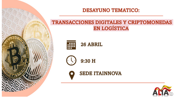 Inycom's tweet photo. ‼Si tu sector es el de la #Logistica, esto te interesa: 

🚩JORNADA SOBRE TRANSACCIONES DIGITALES Y CRIPTOMONEDAS EN LOGÍSTICA organizada por el Clúster ALIA.

📅26 ABRIL - 09:30H. 
📍 @ITAINNOVA 

🗣Hablaremos de cómo abordar el #CMR digital en logística, obligatorio en 2024. https://t.co/Z6oqFd3oll