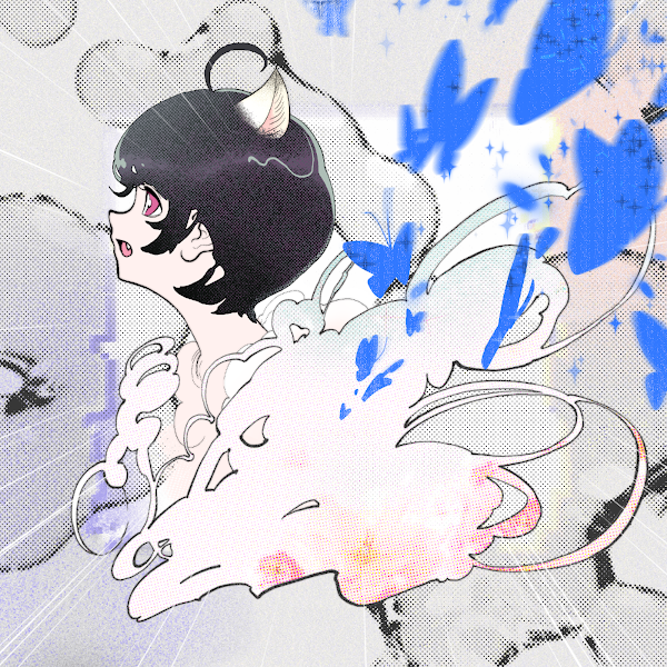 My blue butterfly Tsubasa by <a href="/TabinekoKIKI/">Natsuki Freya</a> 🦋 FYI, Tsubasa（翼）means "A Pair of Wings" in Japanese, and is the Symbol of Freedom.
#NFT #NFTart #Tsubasa