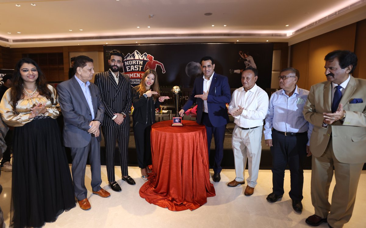 theyellowcoin's tweet photo. Feeling supercharged about partnering with another gala sporting tournament of the year, “#NorthEast Women's #FootballLeague”, whose trophy is unveiled by the Magnificent Mary Kom in an event organised by Anantpur Sports at The Lalit, New Delhi.
#TYCCommunication #PRPartners https://t.co/ZQ6mLVBG0I