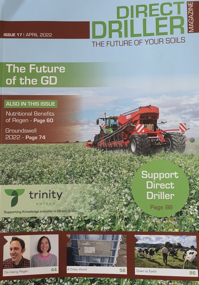 Delighted to announce our sponsorship of <a href="/mydirectdriller/">Direct Driller</a> - the beginning of a partnership to support and advance the regenerative ag movement