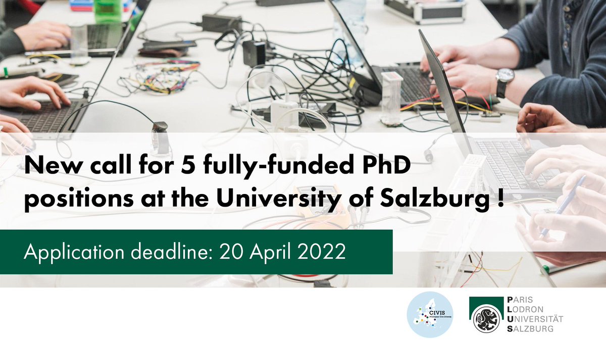📢 Opportunity for #PhD candidates❗@PLUS_1622 will host five PhD students to study the interdependencies of human and digital technologies ⚠️Deadline is TODAY ⚠️#europeanuniversities #eu #studyineurope #civis_eu #research #PhDfunding

More details here  👉ow.ly/MU8t50I2nfr
