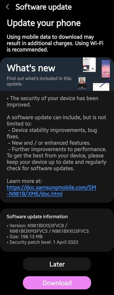 Samsung One UI Updates on Twitter: