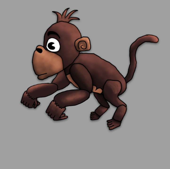 OutlawmonkeyG's tweet photo. The prototype of my first game is done! Let's make him a world to run around 🐒

#gamedev #gameart #art #animation #pixelart #indiedev #conceptart #sketch #dart #character #boss #unity #artwork #games #madewithunity #supportindiegames #indiegamesdaily #wacom #photoshop https://t.co/NOYUaUEDlw