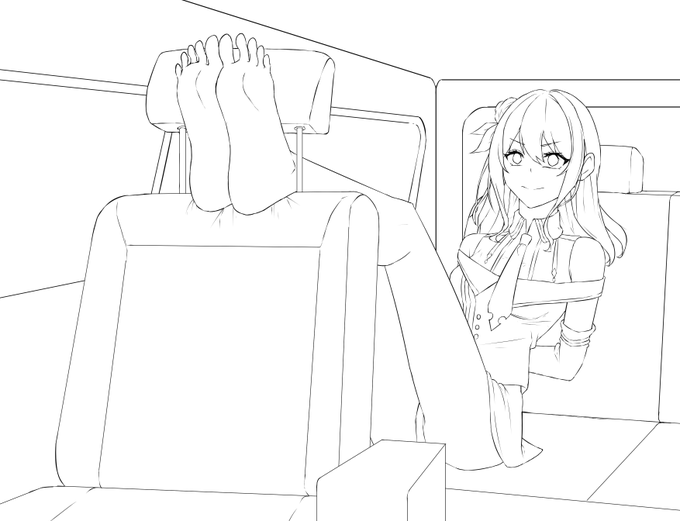 ファンボ用に、、、前から描きたかった構図 