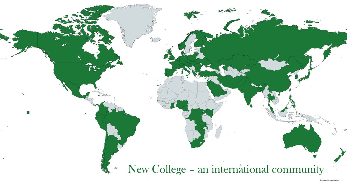 NewCollegeOx's tweet photo. New College - an international community

We are proud to have students from all over the world - over 70 countries! It's this diversity that helps make for such a special and interesting place. 

#NCCommunity https://t.co/RQo7ZzWrgE