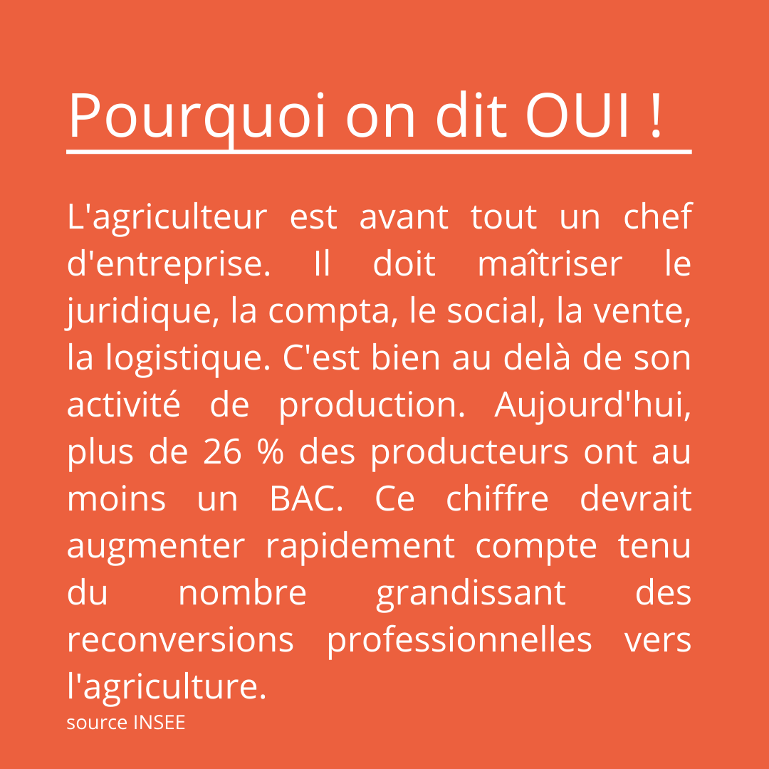 biotoutcourt's tweet photo. 👩🏻🎓 Aujourd’hui, les jeunes qui s’installent sont de plus en plus diplômés.
L’évolution des métiers dans l'agriculture demande des compétences plus poussées dans de nombreux domaines.
#agroécologie #agronomie #bioetlocal #consommationdurable #produitbio #planeteterre https://t.co/WDO1bHTWca