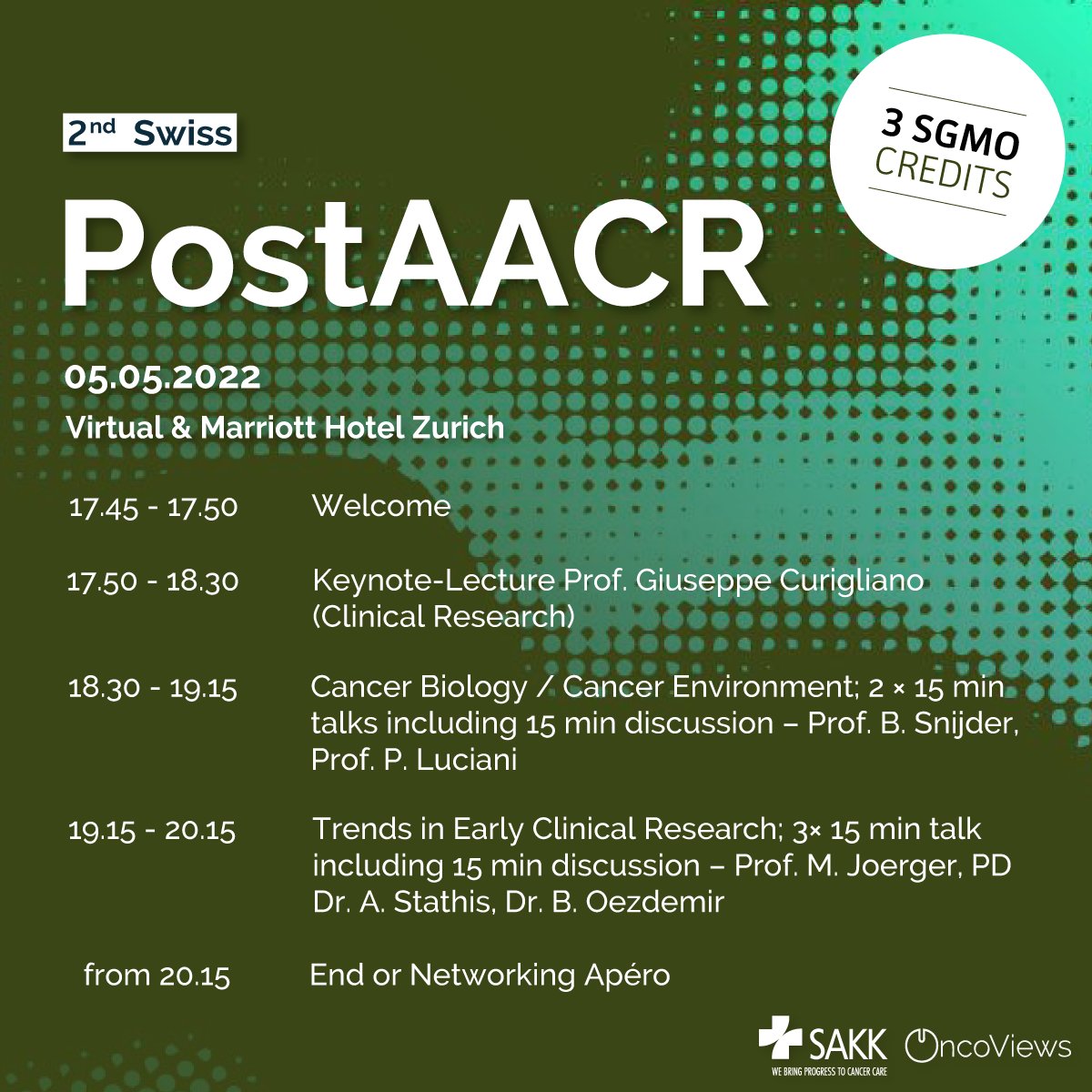 OncoViews on Twitter "Check out the agenda for the post AACR