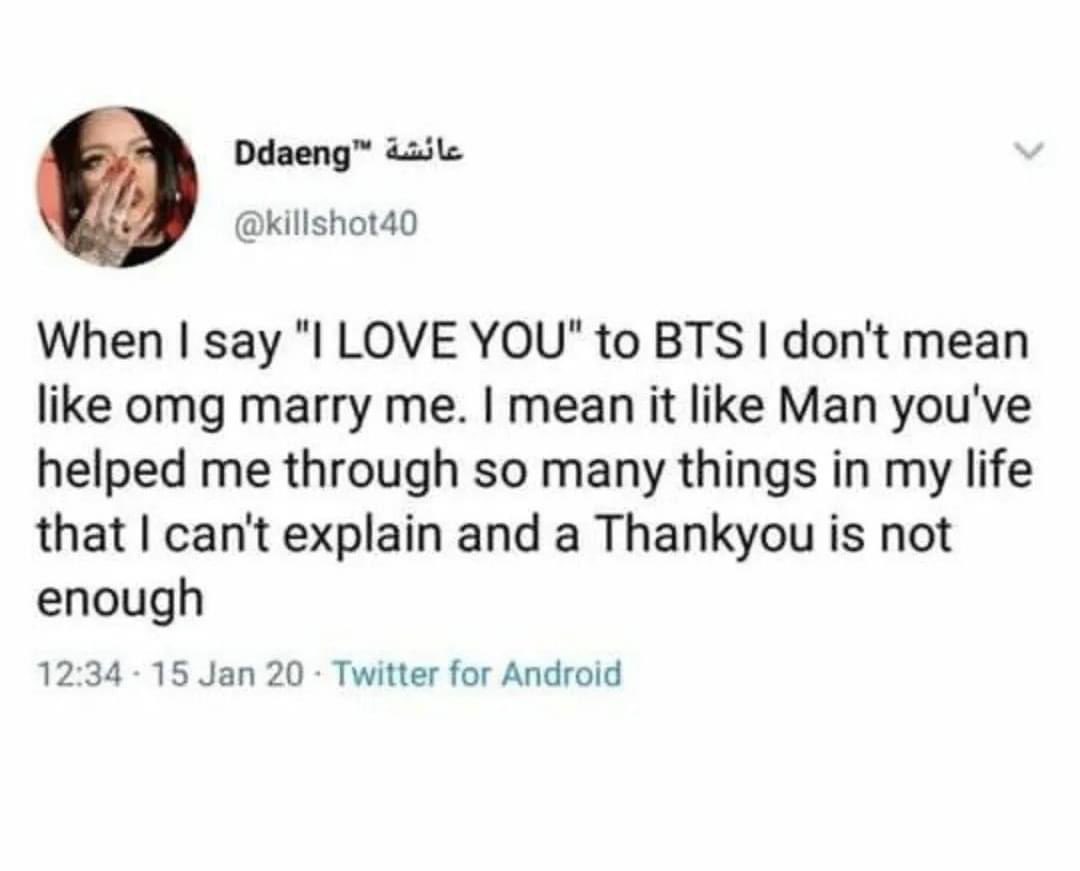 lnybrcs's tweet image. This exactly. Thank you and I love you @BTS_twt 💜💜💜
