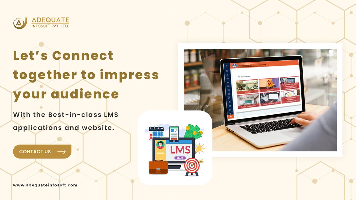 ADQInfosoft's tweet image. Let’s Connect together to impress your audience with the Best-in-class LMS applications and website.

Visit us: adequateinfosoft.com/lms-developmen…

#LMS #LMSdevelopment #hireLMSDevelopers #Adequateinfosoft