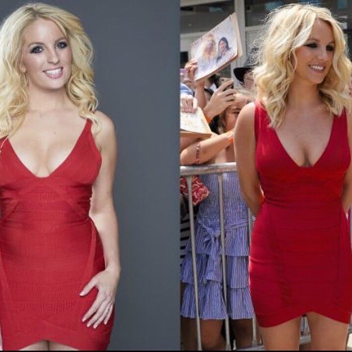 I just learned today is #nationallookalikeday on @itv  <a href="/thismorning/">This Morning</a> 
.
Had to share some of the best memories from my experience of being a <a href="/britneyspears/">Britney Spears 🌹🚀</a> look alike! What a crazy ride it’s been I feel so blessed!! 🥰 
.
#lookalikes #lookalike #lookalikeday