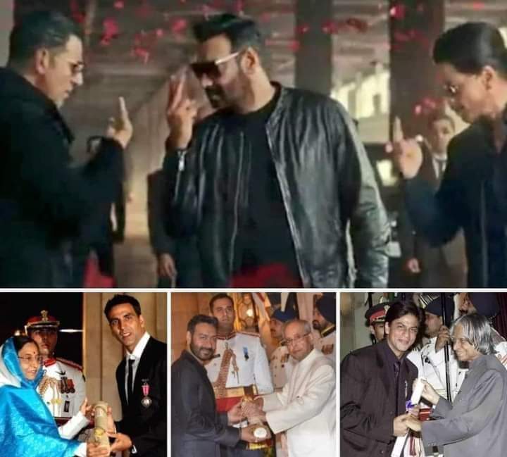 BirendraBhatia7's tweet photo. @ajaydevgn हमारे देश के तीन पदम श्री गुटका बेच रहे हैं....... https://t.co/CCXLAFeS0p