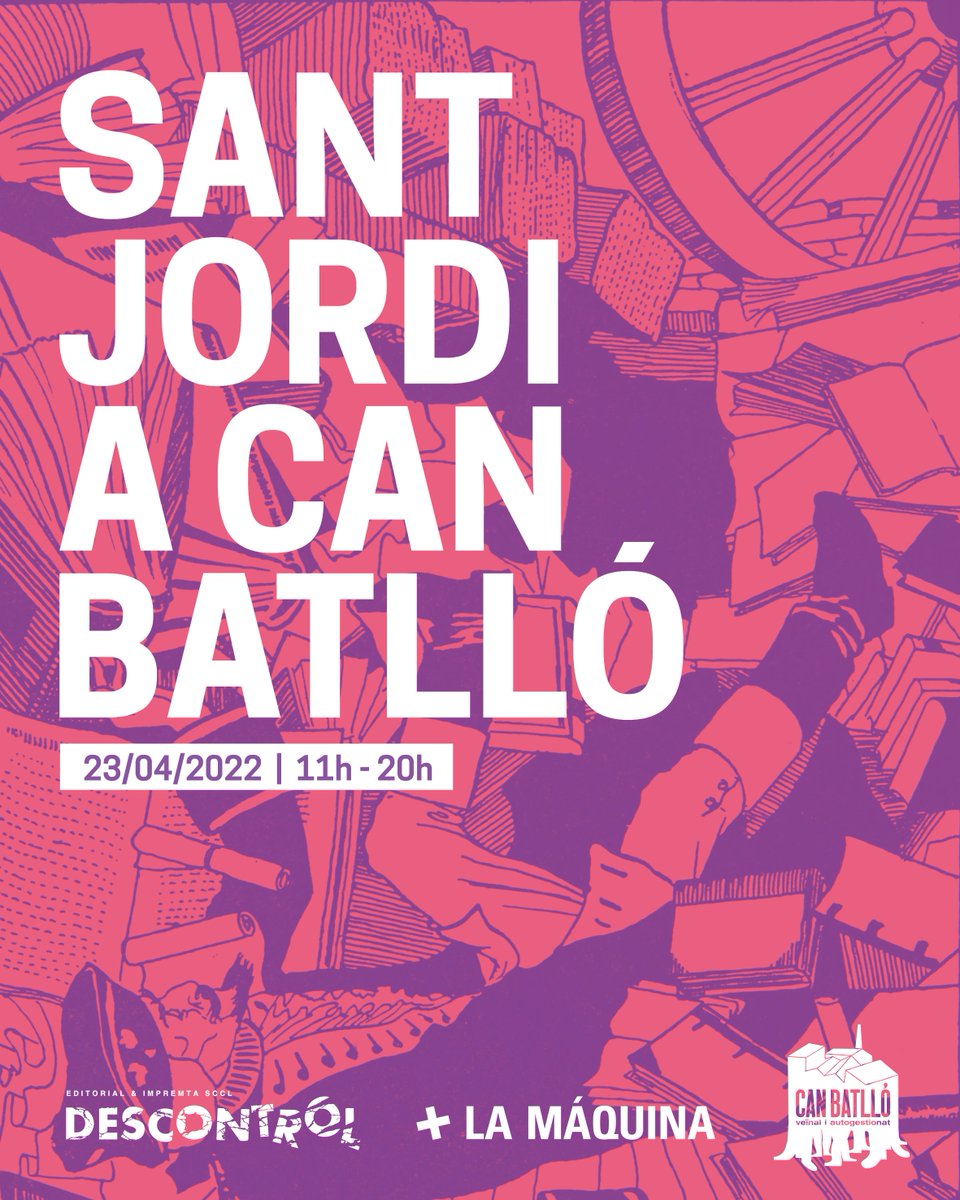 pol_lenedicions's tweet photo. #PARADA El 23 serem també a @CanBatllo compartint parada amb #OnaEdiciones a la Nau 69 amb els amics de @DescontrolEd @Descontrol_Impr 👇👇 D'11 a 20h https://t.co/l9raBMBkPj