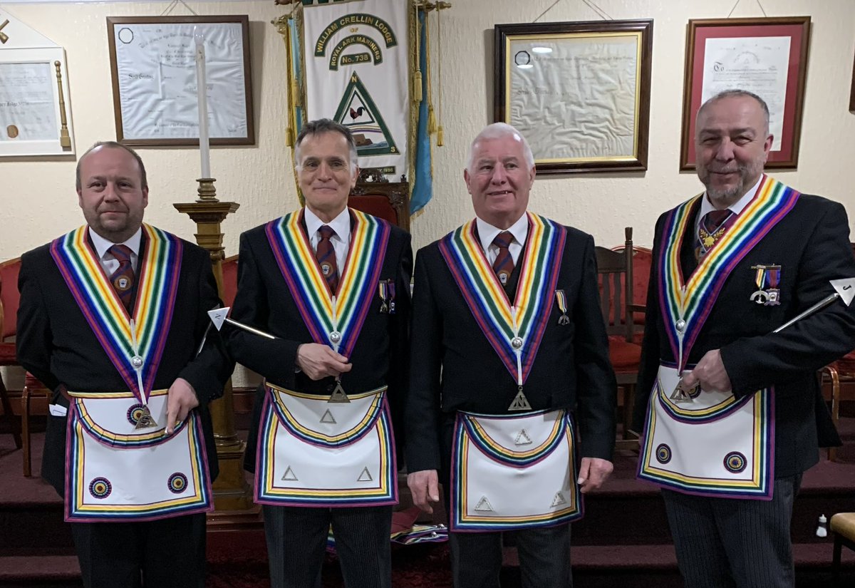 paulbaker3481's tweet photo. My Installation as W. Commander should have been in 2020,  but finally took place last week at William Crellin Lodge of Royal Ark Mariner’s, definitely a ceremony to witness, with some wonderful ritual. Busy year ahead with visiting 😊 @MarkMasonsHall https://t.co/aGGcx30yjI