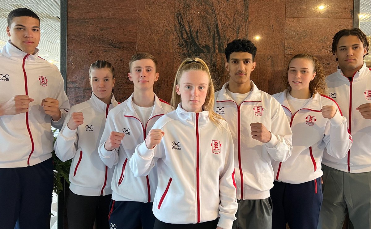 England_Boxing's tweet photo. THE MAGNIFICENT SEVEN! 🥊

All the very best of luck to the @EBBoxingSquads boxers who are looking to upgrade their guaranteed 🥉 medals to 🥈 and 🥇 going into today's @EUBCBOXING Youth European Championships 2022s semi-finals in Sofia, Bulgaria 🤞🍀 🏴󠁧󠁢󠁥󠁮󠁧󠁿 https://t.co/RCmCYbGngM