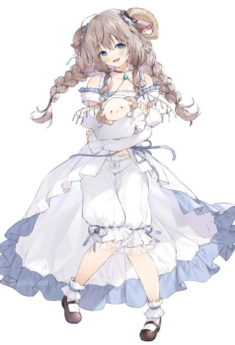 キービジュアル描きました🤍 #しぃぷの試着室 