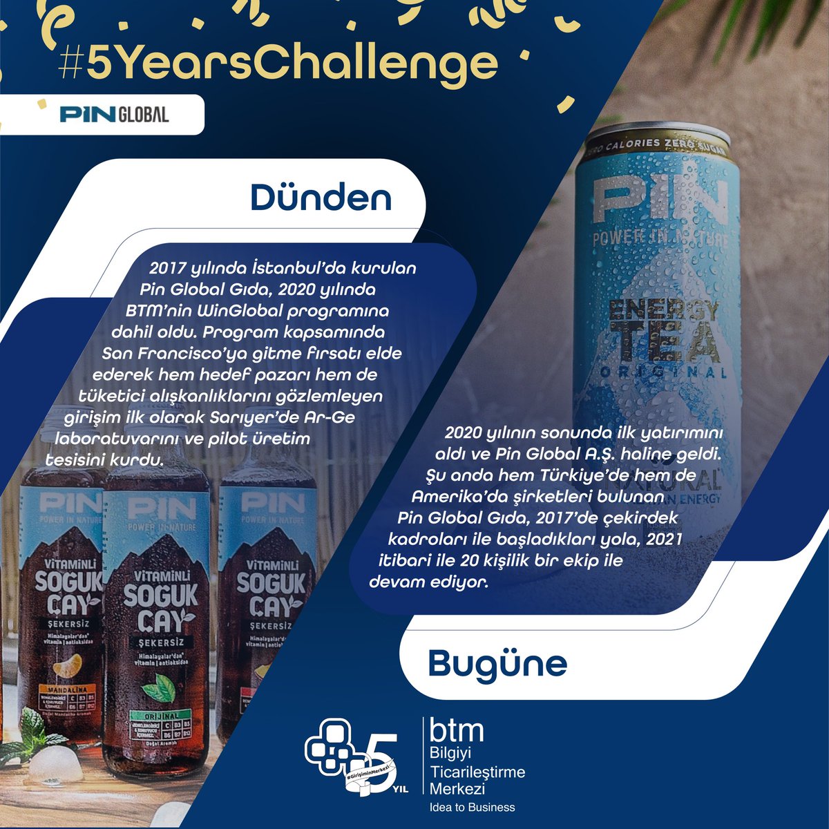 btmistanbul's tweet photo. Pin Global’in BTM ile yıllar içerisindeki yolculuğuna #5yearschallenge ile göz atalım!✌🏻
#btmistanbul #ideatobusiness #startup #girişimcilik #girişiminmerkezi #btm5yaşında #PinGlobal https://t.co/zZzglEHaKP