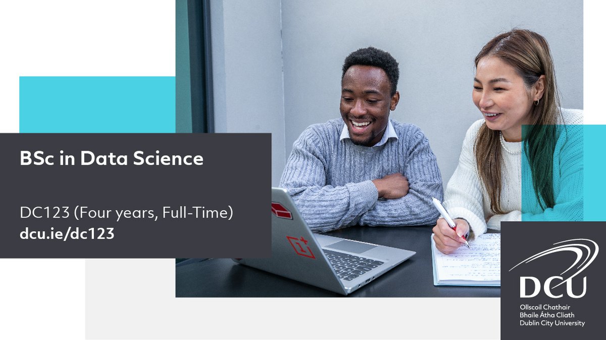 Why study Data Science? As a Data Scientist, you help to gain insight into the vast amounts of data our society generates and how to convert this data into a useful resource for businesses, charities & governments. 
For info👉dcu.ie/DC123
#LeavingCertificate #CAO2022