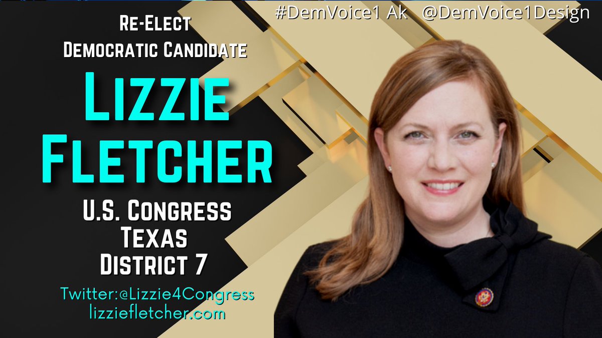 Re-Elect Lizzie Fletcher...
she will fight to protect your right to vote!
#TX07

Priorities:
civil rights, gun violence
energy, environment

@Lizzie4Congress
lizziefletcher.com

#DemVoice1 #wtpBLUE