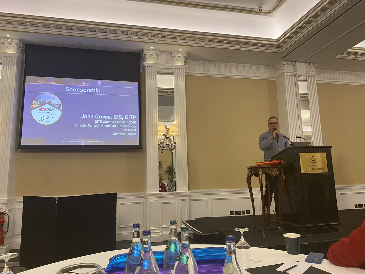 SiteIreland's tweet photo. @johnbcrowe talking all things sponsorship @SITEGlobal Chapter Leaders Meeting Day 2 https://t.co/nFkLjKfclR