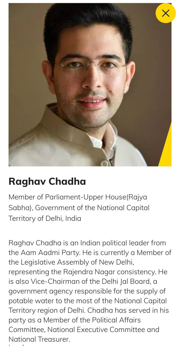 AMAZING NEWS

AAP MP @raghav_chadha features in World Economic Forum’s prestigious Young Global Leaders program

WEF Young Global Leaders program is an accelerator for a dynamic community of scientists, entrepreneurs and world leaders to drive positive change in the world

#YGL22