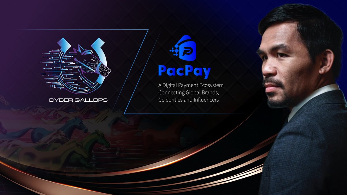 #didyouknow We've partnered with Pac Technologies, co-founded by Philippines presidential candidate <a href="/MannyPacquiao/">Manny Pacquiao</a>! This will allow PacPay card holders to purchase our NFTs!

#cybergallops #NFT #NFTs #NFTgiveaway #NFTcommunity #NFTcollector #Web3 #MannyPacquiao