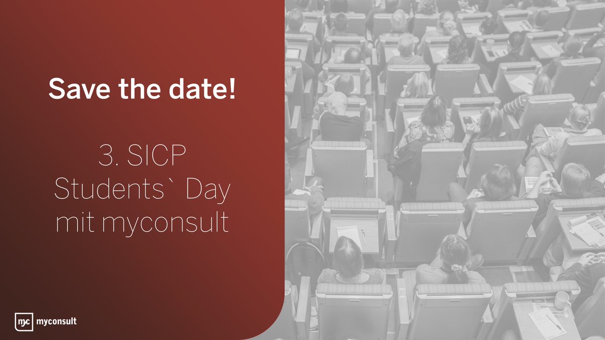 +++ Karrierebooster mit myconsult und myndsoft: 3. SICP Students‘ Day +++

Am 26.04.2022, in der Zukunftsmeile 2, sind vielfältige Möglichkeiten für den Karrierestart zu entdecken.

Weitere Informationen: sicp.de/event/3-sicp-s…
