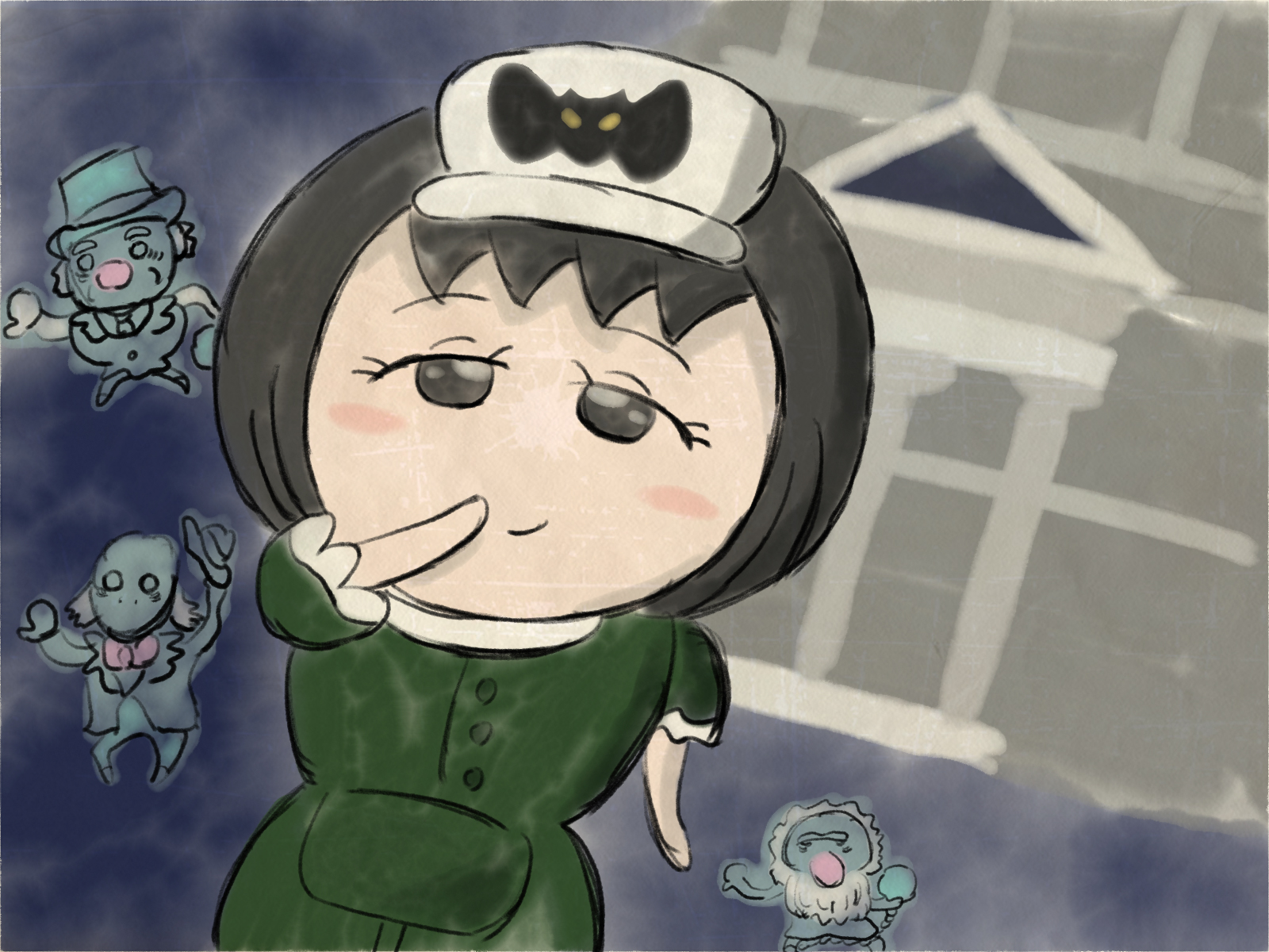 Aki こちらは趣味垢でーす ホーンテッドマンションのキャストさん イラスト かわいいイラスト Illustration Illust 女の子イラスト Disneyland Hauntedmansion ディズニーランド イラスト好きな人と繋がりたい T Co 5cuanizkha Twitter