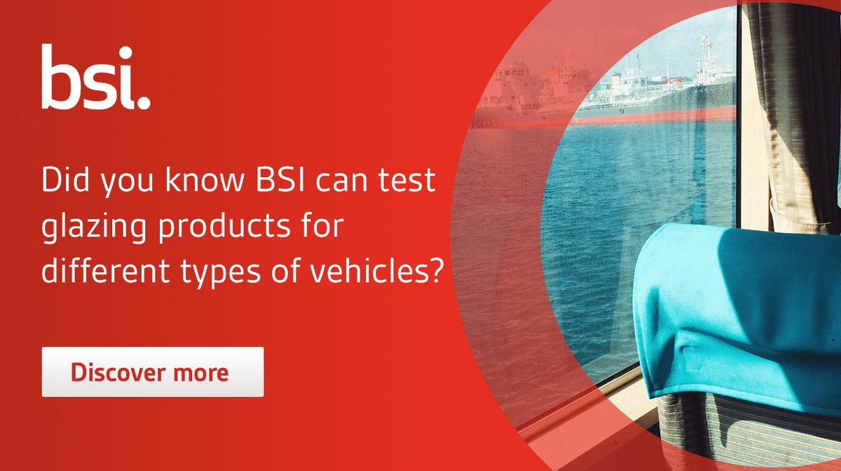 BSI_UK's tweet image. We provide transport glass certification and testing for a number of different vehicles including marine, rail and tram, construction and agriculture. 

Want to find out more? Visit our website today: bit.ly/3xbRc1e
#BSIUK #automotive #glasstesting