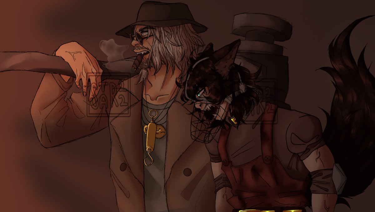 stellarnautica's tweet photo. DONEEE !! Karl Heisenberg and his Handyman (See: Beastman) #karlheisenberg #re8 #heisenberg #karl #re8karlheisenberg #re8oc #ResidentEvil #ResidentEvilVillage #RESIDENTEVIL8 https://t.co/G7NlWndMWP