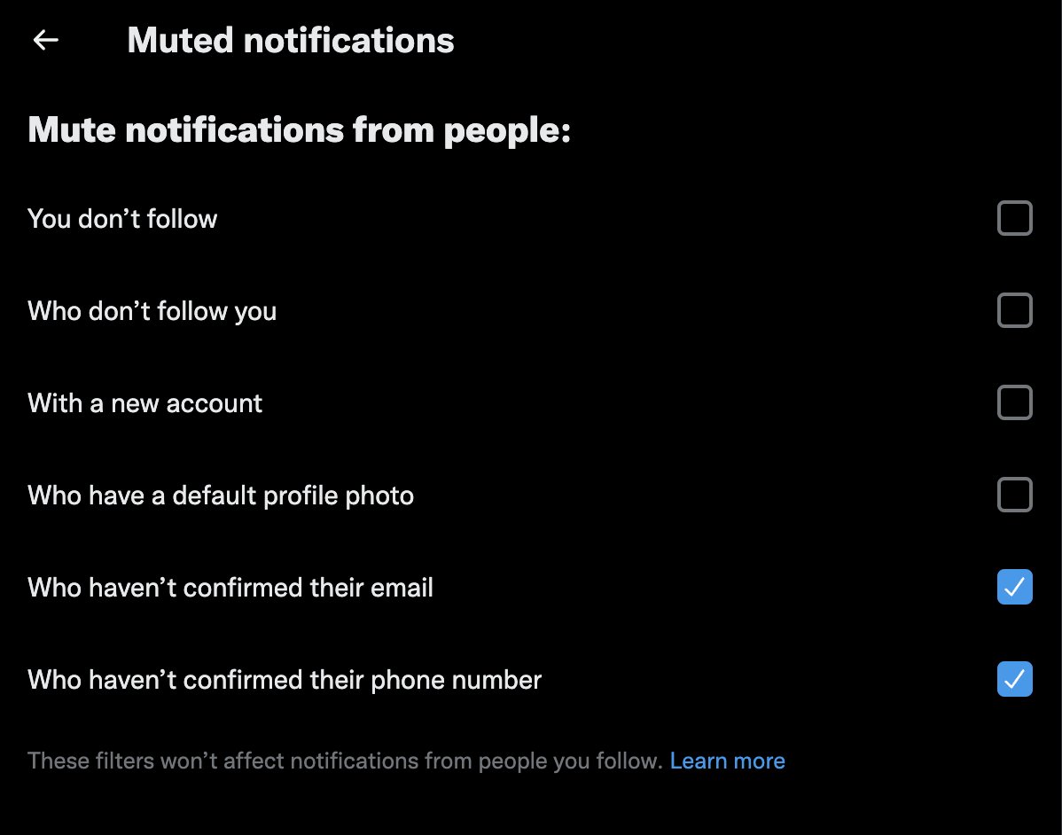 Quick Tip if you've been receiving a million notifications from fake 'verified' accounts like Azuki or Moonbirds 'founders'. Here's how you can stop them👇

>Settings
>Notifications