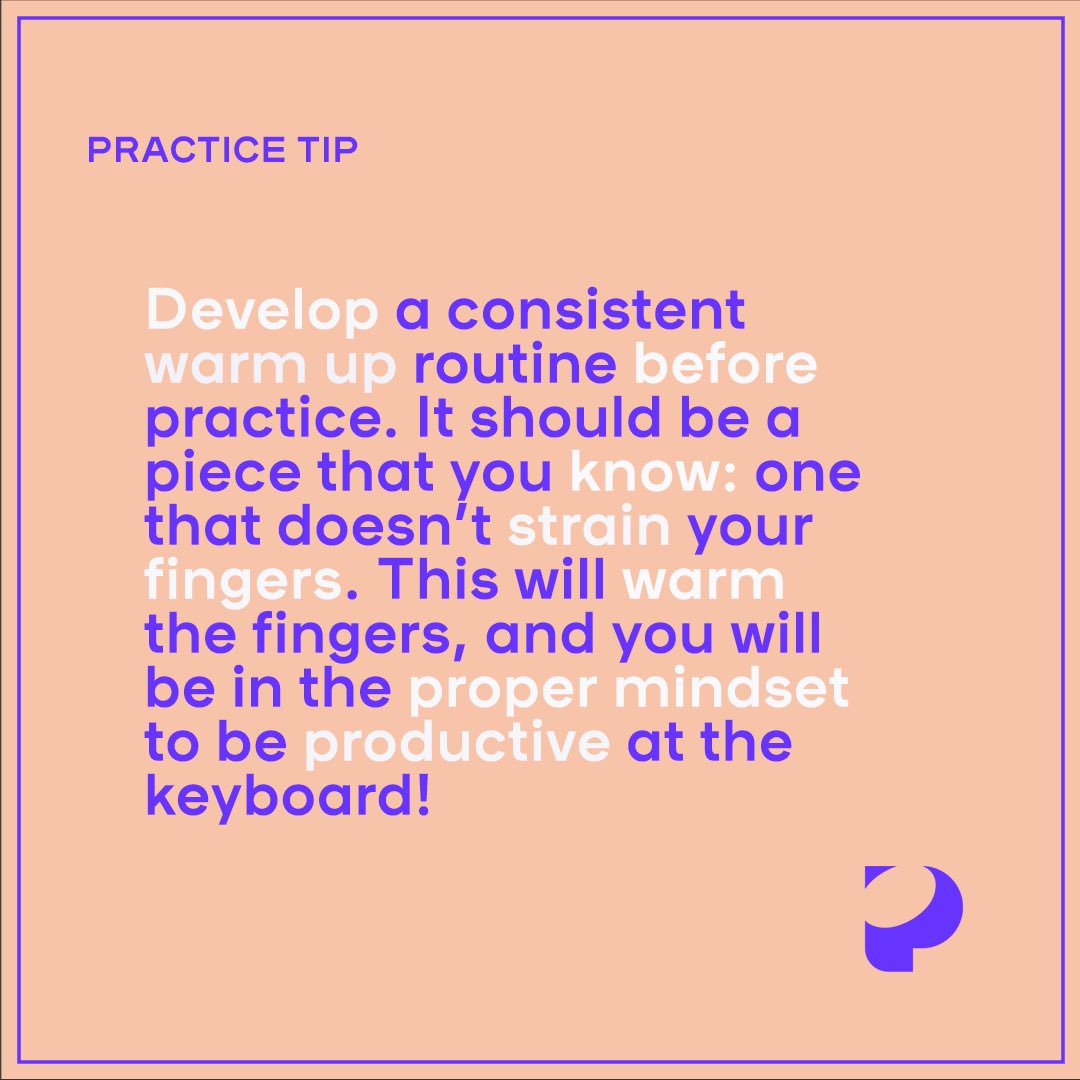 playgroundpiano's tweet photo. Here is a #PracticeTip for your #WisdomWednesday. It is important to warm up with something easy, that you know before diving into rigorous practice with something new! #PlaygroundSessions https://t.co/gWw3JgmvGS