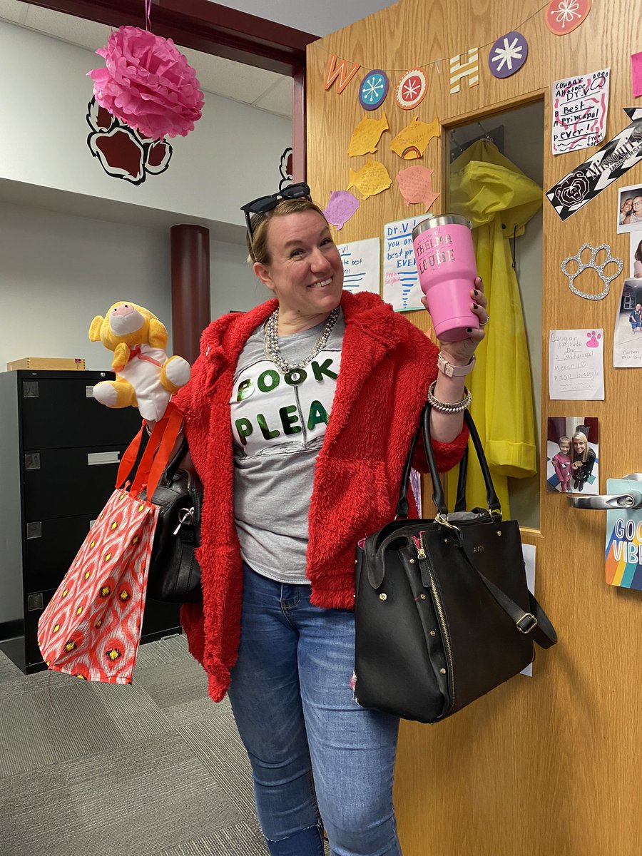 “Dress like Mrs. B” Day!  Ms. K knocked this out of the park!