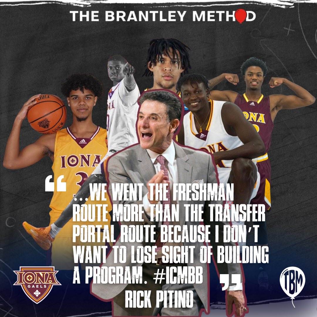 Justin Brantley ๐ (@justinwbrantley) on Twitter photo While a lot of coaches focused on the transfer portal to help with roster management, <a href="/IonaGaelsMBB/">Iona Menโs Basketball</a> Head Coach; Rick Pitino took a different approach. Their 6 person signing class will include 5 incoming Freshman. #icmbb While a lot of coaches focused on the transfer portal to help with roster management, <a href="/IonaGaelsMBB/">Iona Menโs Basketball</a> Head Coach; Rick Pitino took a different approach. Their 6 person signing class will include 5 incoming Freshman. #icmbb