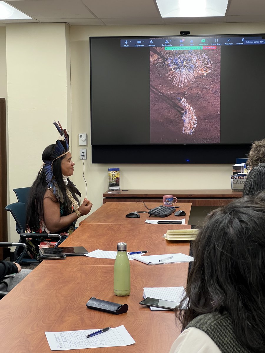 CLALS_UPENN's tweet photo. We are honored and thankful of having Glicéria Jesus da Silva, Indigenous leader, teacher, intellectual, and artist: "Retaking the Land and Defending our Territory: the Struggle of the Tupinambá in Bahia, Brazil"! Join us! https://t.co/xpnfmZuOLN #Activism #IndigenousStruggles https://t.co/2gInhQED6S