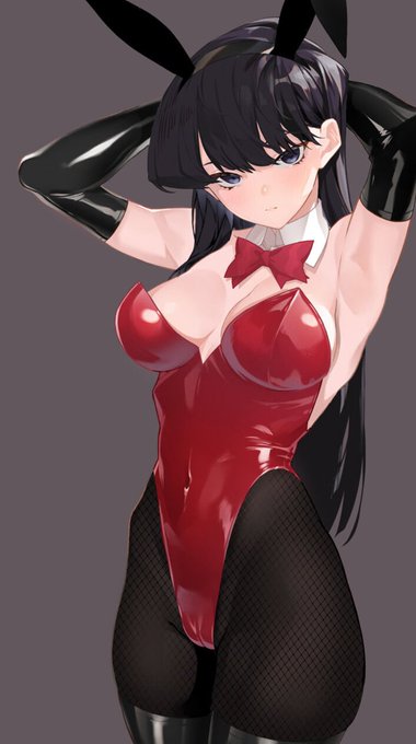 少し前に描いた古見さんのバニー衣装 