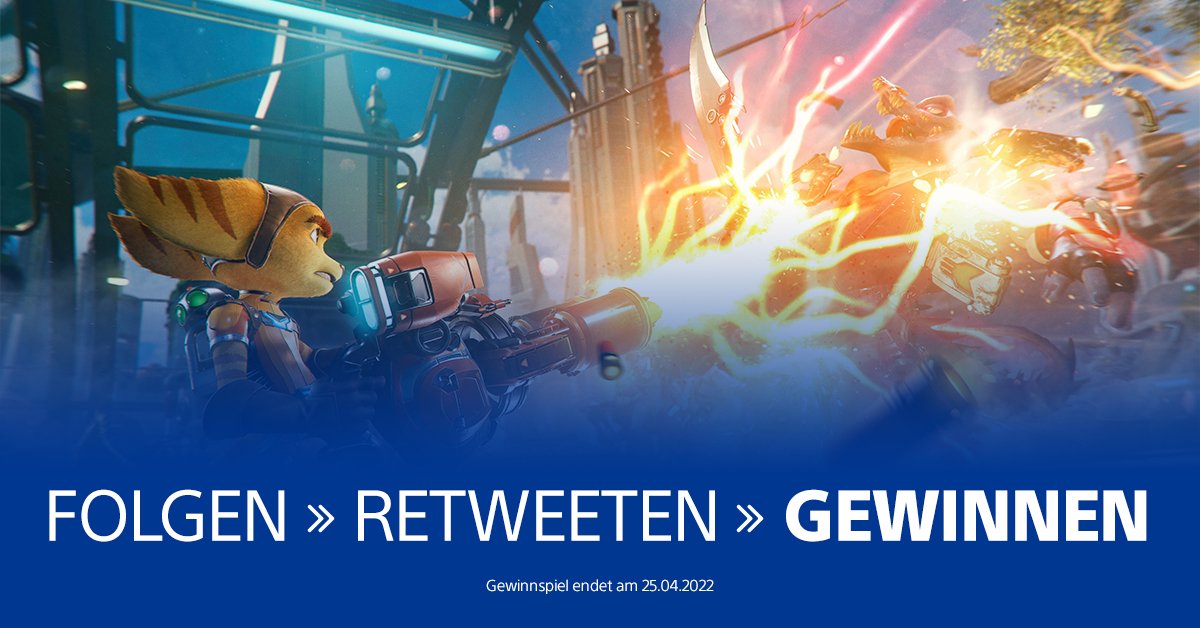 👏 Folgen
🔁 Retweeten
😍 #RatchetPS5 Merch gewinnen

TNB 👉 play.st/3jWToSu