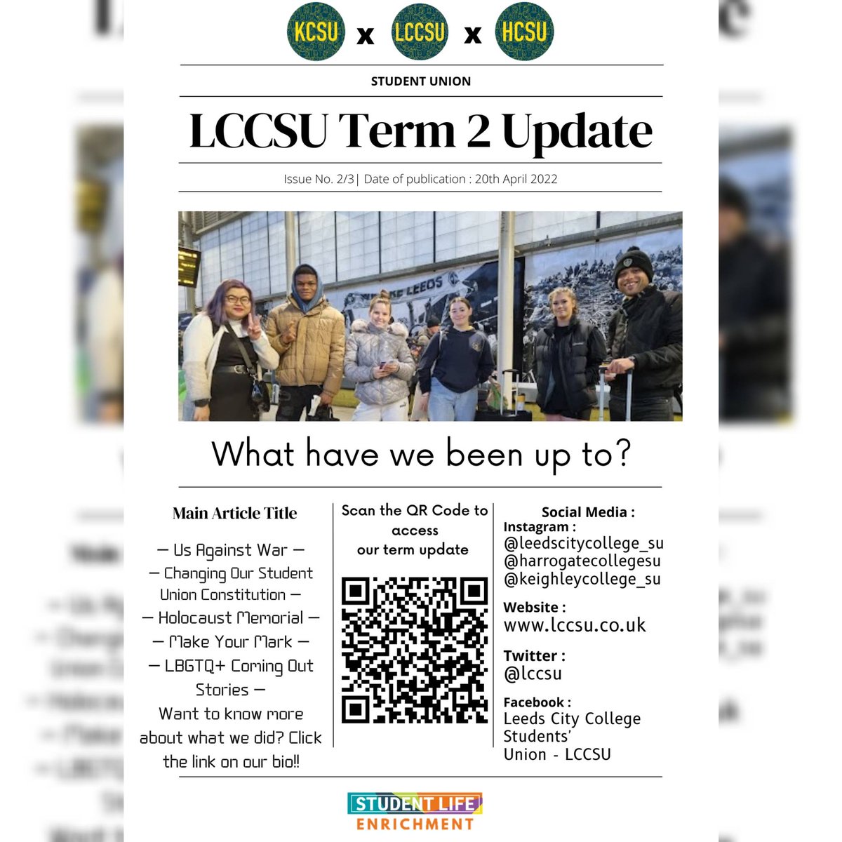 🦋20.04.2022🦋

Your SU Term 2 Updates 🎉🎉

Our term 2 updates are on our website now!! Read our updates and hold us accountable.

 We have served in our role for 2 terms 1 more to go!! Let’s make the last term the blast term.🔥