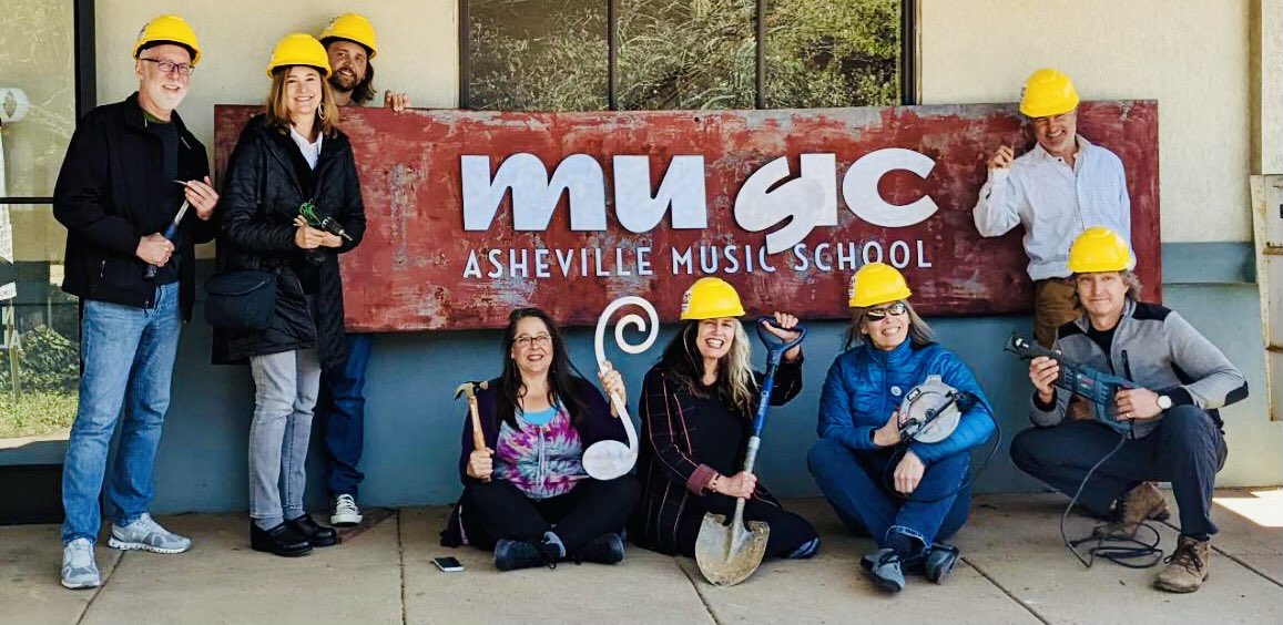 AMS breaks ground on renovations to our new home in West Asheville, Beacham’s Curve area.