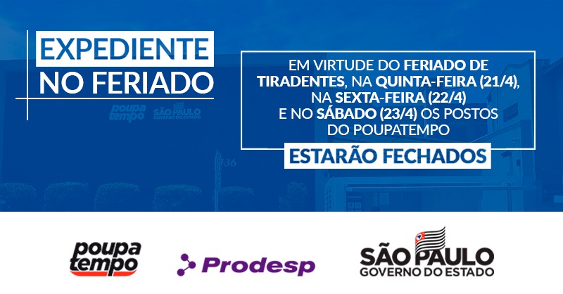 Poupatempo fechado amanhã, sexta-feira, mas abre no sábado - Notícias da  Região