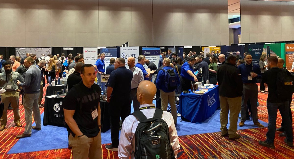 SecureWorld's tweet photo. Great energy today at SecureWorld Charlotte! Lots of connections being made and renewed as we are back to in-person events. #SWCLT22 https://t.co/mE5WJMwJ9H