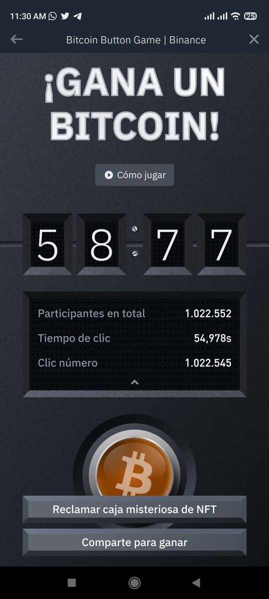 Lanz24's tweet photo. I still have a hope 🙌 #BitcoinButton #Binance https://t.co/BAjkqclctu