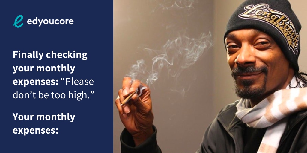 edyoucore's tweet photo. Stop burning through your budget. 

Keeping your spending in check is the best way to ensure your monthly expenses aren’t getting too…. High.

 #420 #Happy420 #Snoop #SnoopDogg https://t.co/CPH2QqKBKK
