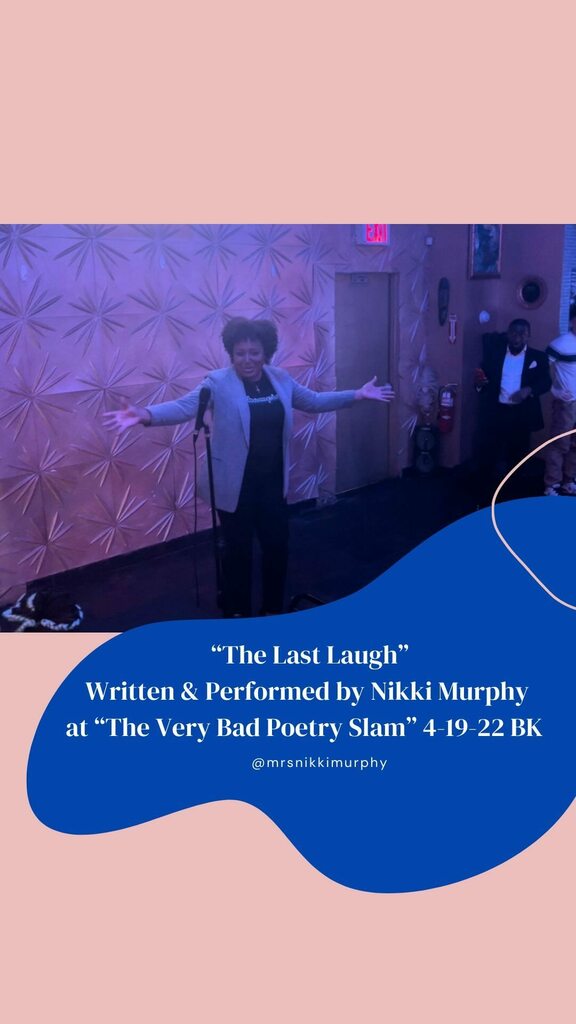 mrsnikkimurphy's tweet image. Check out my performance of “The Last Laugh”. One of the pieces I performed in @theverybadpoets Poetry Slam last night in Brooklyn. So many talented poets! Glad to have had my first poetry slam experience among them. 🙏🏾
•
•
•
•
•
•
#slampoetry #p… instagr.am/tv/Cck3bIeFmmM/
