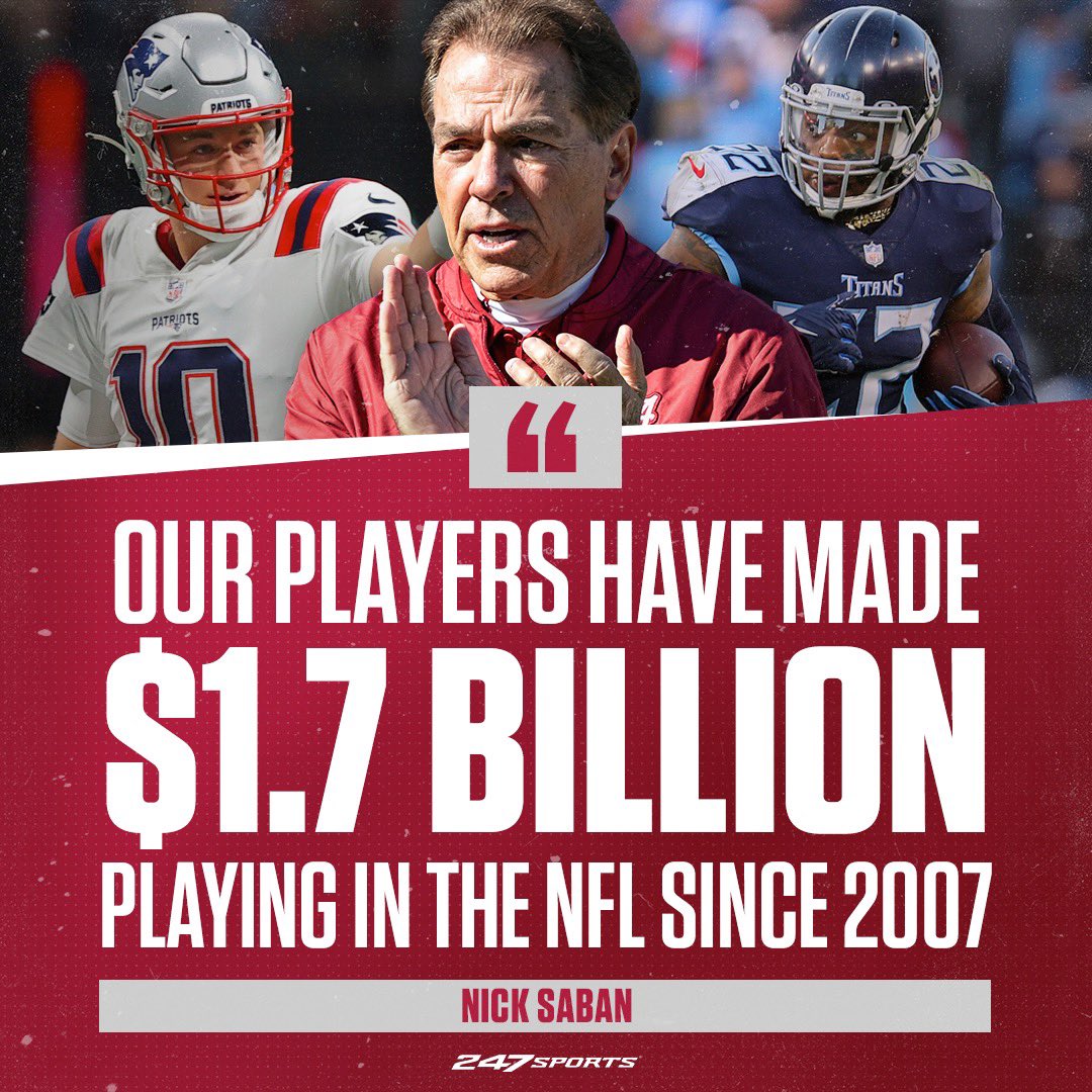 Alabama = NFL Money U 💰🤯

@BamaOnLine247