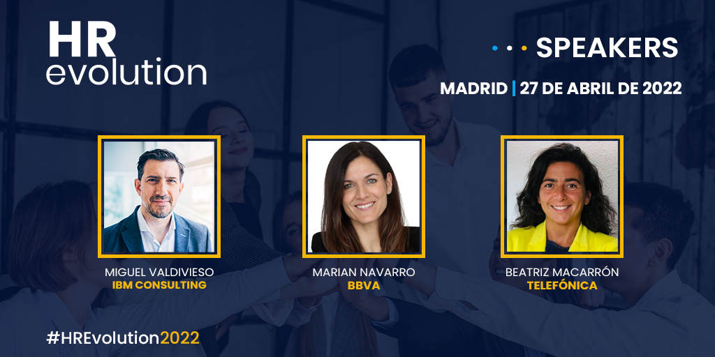 ¡Quedan pocos días para celebrar #HREvolution2022! 🤩 La apertura del #evento estará liderada por los representantes de: <a href="/IBM_ES/">IBM España</a>, <a href="/bbva/">BBVA</a> y <a href="/Telefonica/">Telefónica</a>.

Hablarán sobre el desarrollo de la Digitalización y su aplicación en la Experiencia del Empleado, reto crucial para el año 2022.