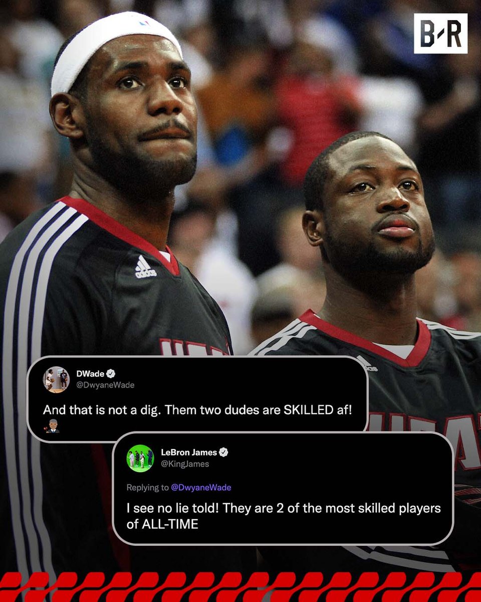 BleacherReport's tweet photo. LeBron and D-Wade give KD and Kyrie their respect 🔥 

(via @clubshayshay) https://t.co/vKtb7POkHp