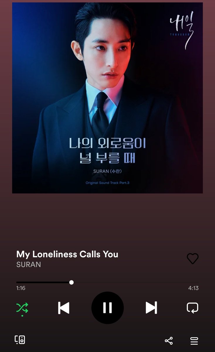 kdramatreats's tweet photo. 'When My Loneliness Calls You' OST by Punch getting used on different dramas even now 😭
#MissingNine #LiveOn #Tomorrow https://t.co/Eqs5YgNzNf