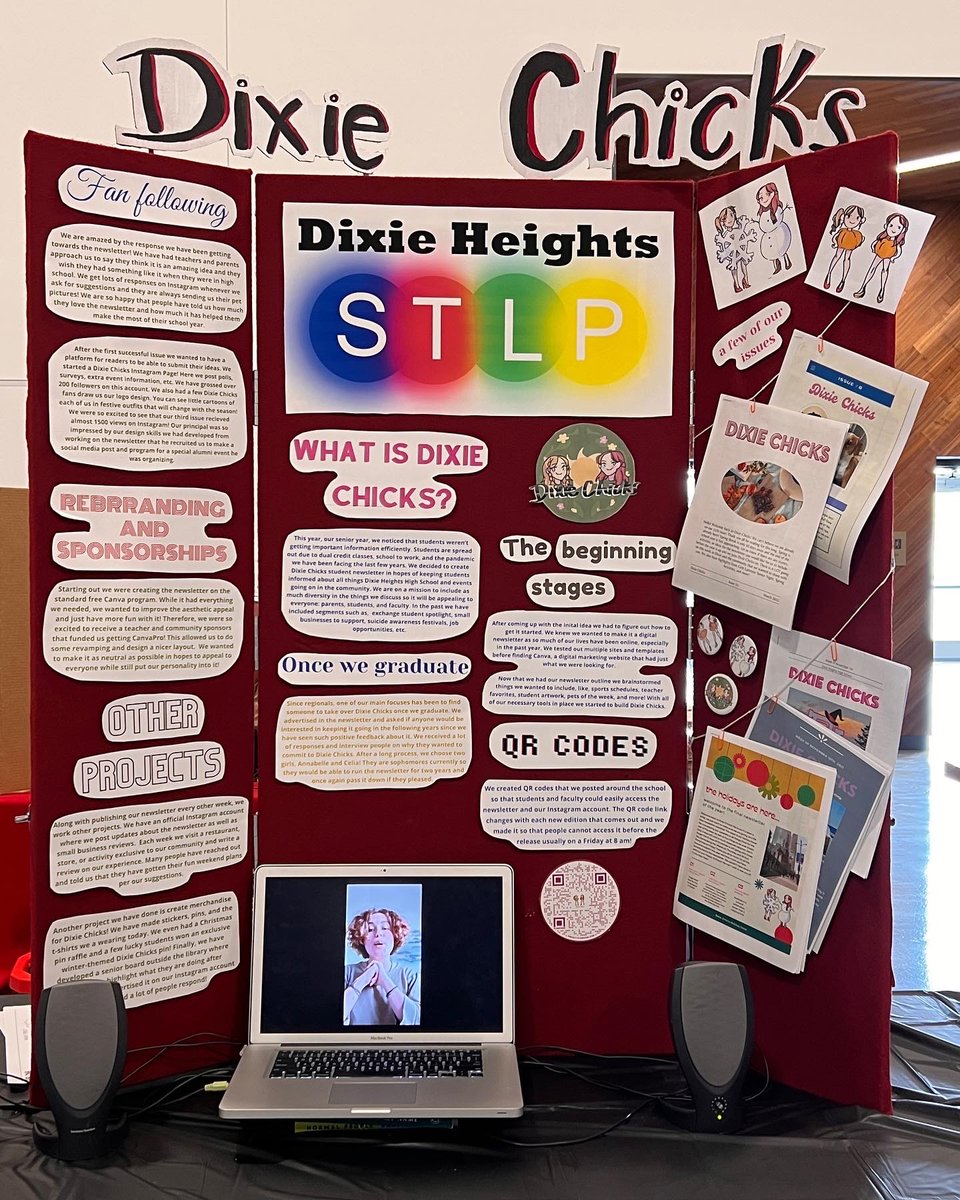 The Dixie Chicks have arrived at Rupp Arena and are ready to present their amazing newsletter!! <a href="/DixieHeightsHS/">Dixie Heights High School</a>  <a href="/STLPKentucky/">STLP Kentucky</a>