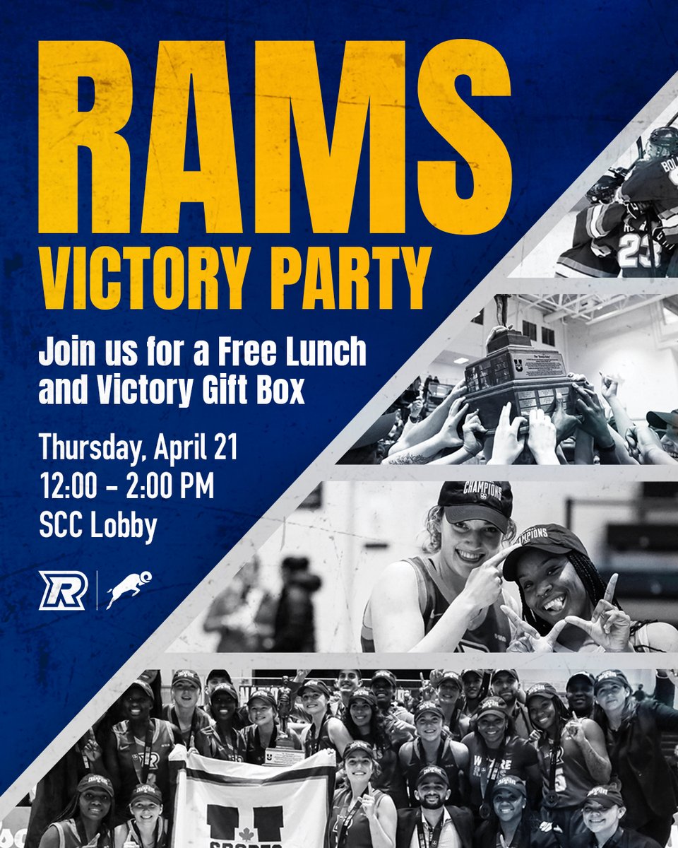 tmubold's tweet image. Today we celebrate the accomplishments of our @RamsWBB and @ramsmhockey teams on campus!

Join us at the SCC at 12 noon for a chance to meet the teams, enjoy lunch, and earn some swag. #weRrams